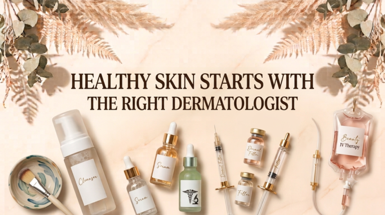 healthy skin with right dermatologist